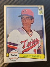 1982 Donruss - Jack O'Connor #539 (RC) Minnesota Twins Rookie 