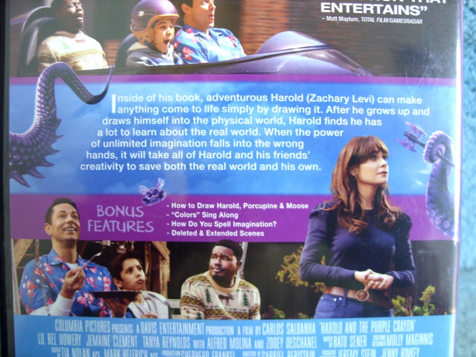Harold and The Purple Crayon (DVDR2) 2024 Zachary Levi 87mins+Extras (BARGAIN) - Image 3 of 4