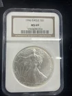 1996 American Silver Eagle Dollar - 1 Oz Silver Uncirculated #X409