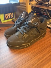 Nike Air Jordan 4 Retro 'Black Cat' (2020) Men's Trainers UK 7.5 CU1110-010