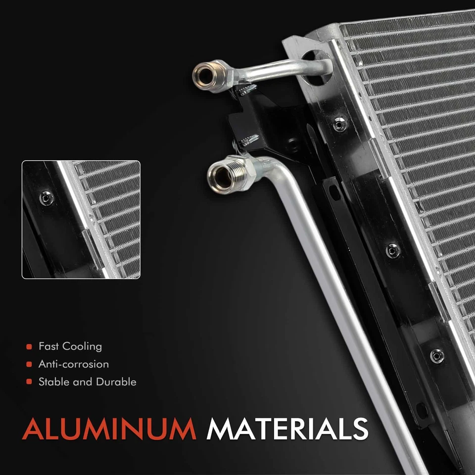 Condensador de aire acondicionado con soporte para Chevrolet G10 G20 G30 GMC G1500 G2500 G3500 P3500 Foto 2 de 4