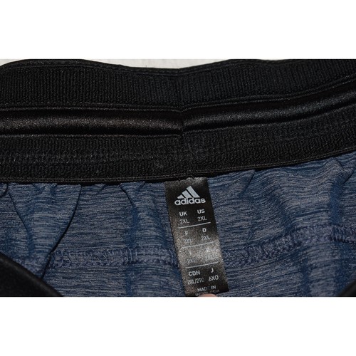 Adidas Gym Shorts Tennis Mens Size 2XL With Zip Pockets Performance Blue - Picture 4 of 5