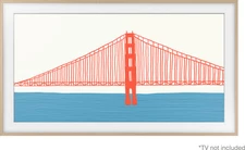 Samsung Frame Bezel 2021-2024 Modern Teak, Fits 43"