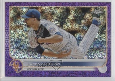 2022 Topps Chrome Purple Speckle Refractor 210/299 Jacob deGrom #125 0p1n