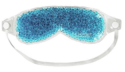 Eye Mask by TheraPearl, Ice Pack, Flexible Gel Beads for Hot Cold Therapy, for