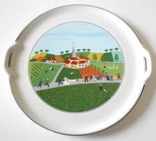 Villeroy & Boch DESIGN NAIF Wedding 12 1/2" 2 Handle Serving Platter Cake Plate