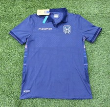 AUTHENTIC ECUADOR 2026 WORLD CUP AWAY BLUE JERSEY BY MARATHON, BRAND NEW SIZE M