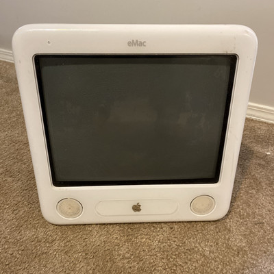       Vintage Apple eMac A1002 All in One Power PC Computer