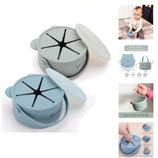 Silicone Snack Cups for Toddlers, Toddler Snack Containers, Baby Treat Catche