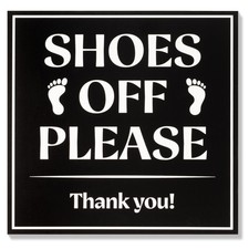Shoes Off Please Sign  Please Remove Your Shoes Sign for Front Door House  ...