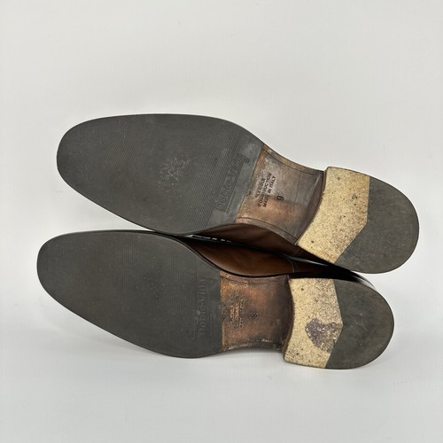 To Boot New York Hombres 9 M Puntera Dividida Zapato Cuero Marrón Derby Italia - Imagen 7 de 13