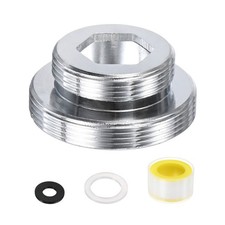 1-Pack Faucet Adapter, M30 Male to M22 Male, with 2Pcs Washers and 1Pcs Tape