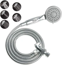 Hausun Handheld Shower Head with On/Off Switch - 5 Spray Settings 6.5 Feet Extra