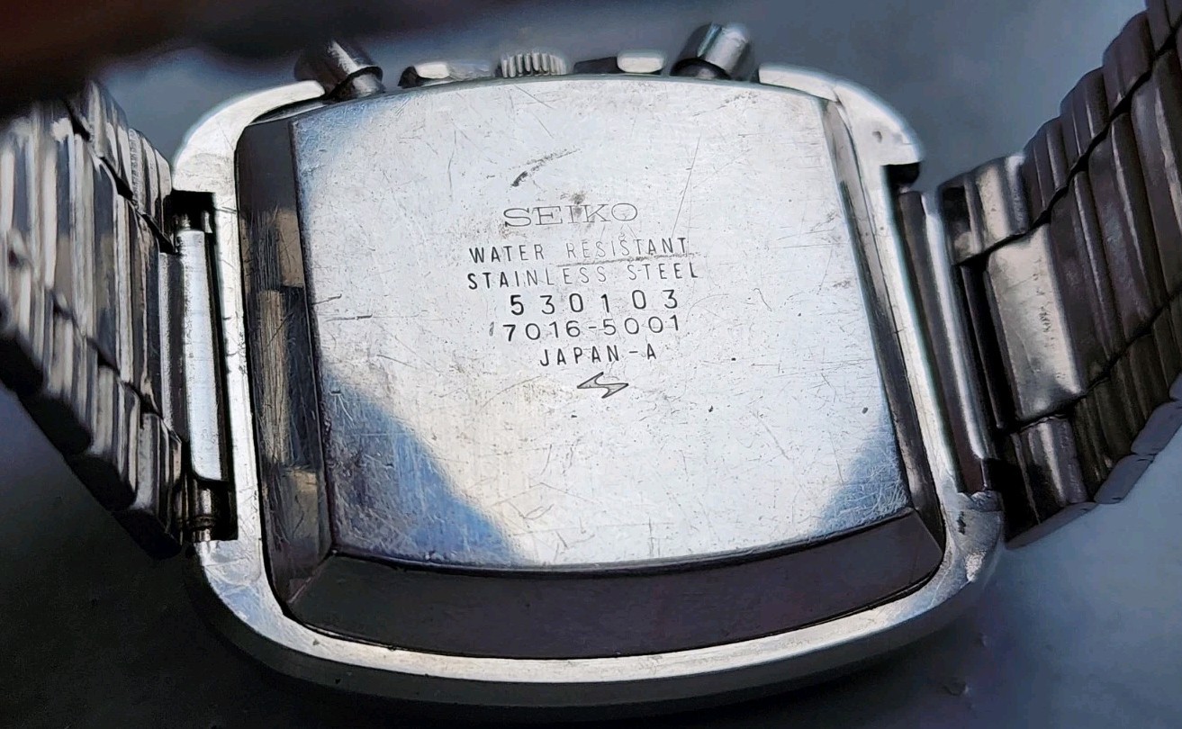 Seiko Monaco 7016-5000 Steel Automatic Men's Watch 