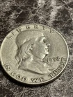1952 S US Benjamin Franklin VINTAGE Silver Half Dollar Coin LIBERTY BELL