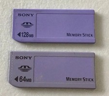 Sony Memory Sticks Lot Of 2 - 64MB 128MB