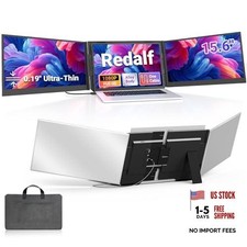 15.6" One-Cable Laptop Screen Extender, Ultra-Thin 1080P 15.6" Triple Screen