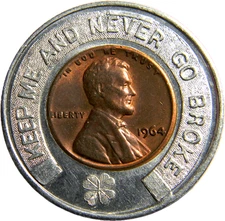 Racine, Wisconsin  PREMIUM SALES  Encased  Coin Token (04293)