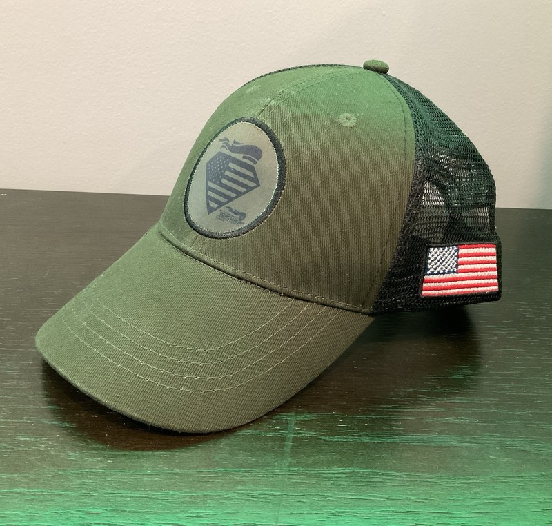 Adult SPECIAL OLYMPICS ILLINOIS TORCH RUN CAP Green Black  Adjustable New 