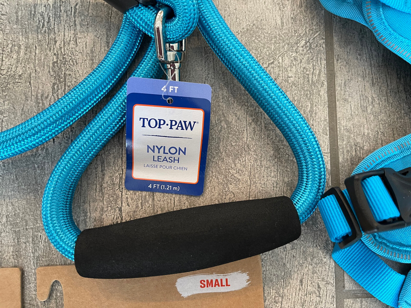 Arcadia Trail dog harness neoprene Reflect S blue w/4 ft Comfort Handle