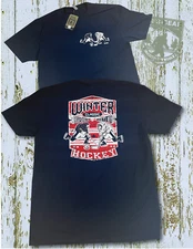 Bigfoot Search Gear Artist Designed Original Brand Bigfoot vs Yeti Hockey TShirt