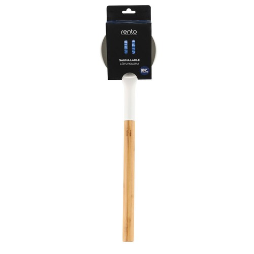 SET Sauna Eimer Kelle Thermometer aluminium WEISS Rento Aufgusseimer Aufguss - Bild 7 von 10