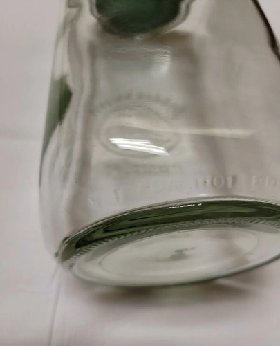 Golden Harvest Large Canister 9.25 Inch Glass with Green Lid - Picture 6 of 8