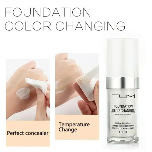 TLM Magic Flawless Foundation Color Changing Makeup Change Skin Tone Liquid 30ML - Picture 6 of 14