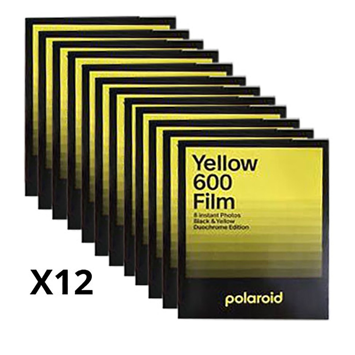 12x Polaroid Duochrome Yellow Color instant film 600 OneStep Now+(Cold  Stored