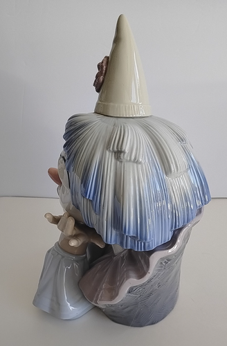 Lladro 1981 Spain 5129 Jester Head Sad Clown Bust Porcelain Figurine Daisa - Picture 4 of 8