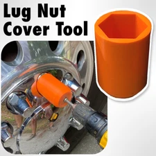 Semi Truck Lug Nut Cover Removal Tool, 3/8" Socket Adapter - Extended 5" Length