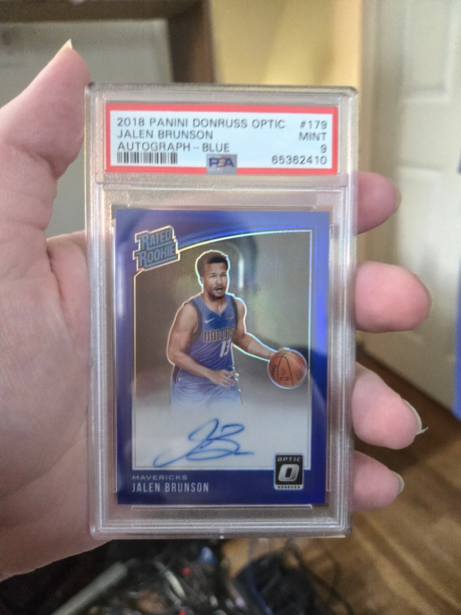 2018-19 Panini Donruss Optic Rookie Auto Jalen Brunson RC /49 PSA
