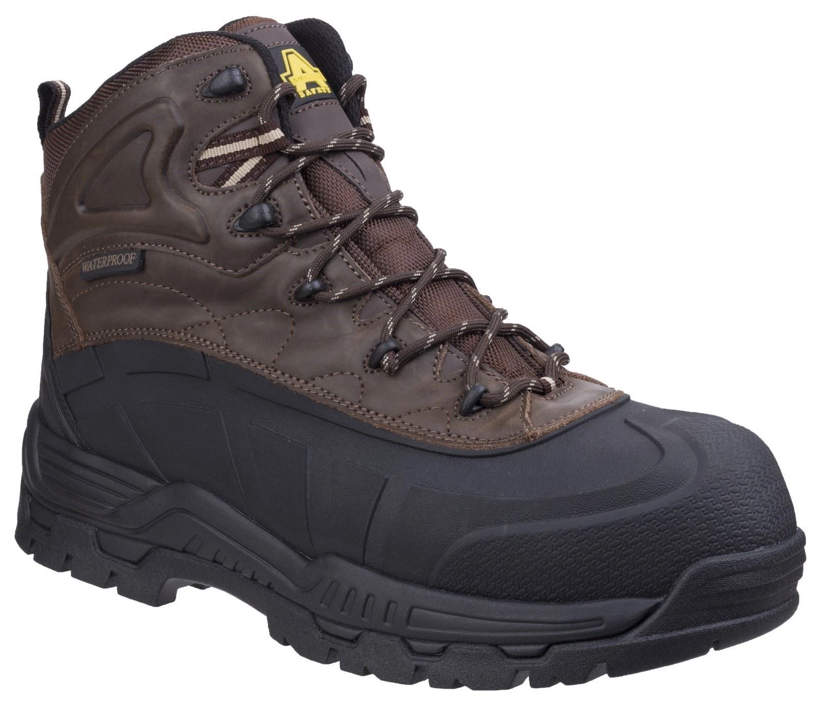 Amblers Safety FS430 Orca Brown Mens Leather/Waterproof Polymer Safety Boots