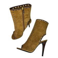 Tamara Mellon - Womens Suede Cut-Out Boots,  ...