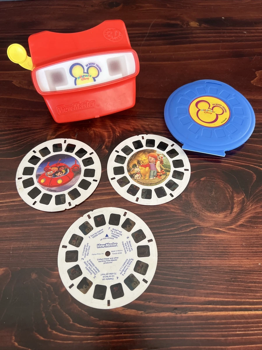 View Master Lot Playhouse Disney with Hard Case 3 Reels Including
