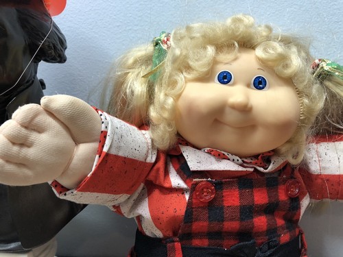 Rare 1986 Cornsilk Cabbage Patch Kids Original CPK Dress Blonde Hair Blue Eyes - Picture 2 of 14