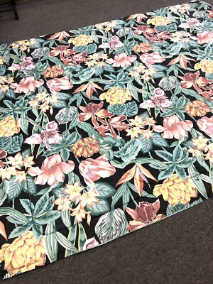 RARE!! Vintage 80 ATELIER  MARTEX Tropical Flower Print King Comforter