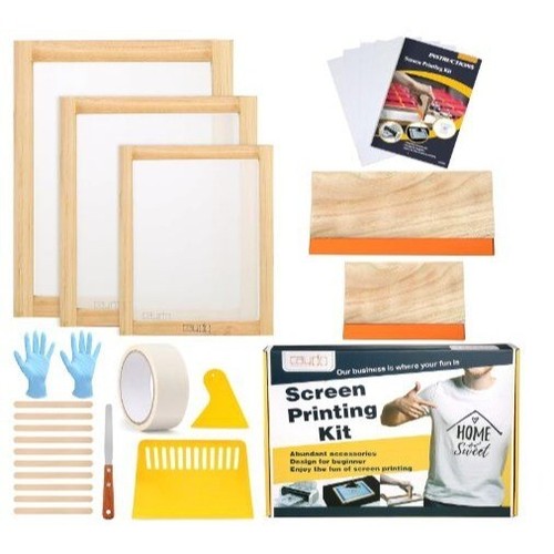 Caydo 23 pc screen printing starter kit speedball fabric