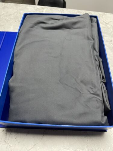 Grey 100% Organic Bamboo Flat Double Oeko-Tex Certified Silky Smooth Texture - Picture 3 of 6