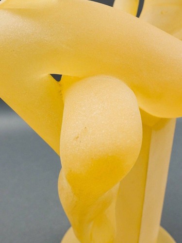 Monique Vintage Frosted Lucite Female Woman On Pedestal Sculpture 15.75" - Picture 10 of 10