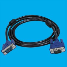 VGA Cable 3m Long VGA SVGA D-Sub Male 15 Pin PC to TFT LCD Monitor TV Lead