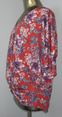 その他 S Daytrip Burnt Orange Twisted Top Womens Size M-L? Chest 44 V-Neck