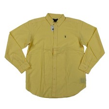 Polo Ralph Lauren Boy's Button-Up Solid Oxford Cotton Shirt - Yellow -