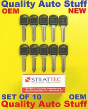 OEM Set Of 10 1995-1999 GM Non-Transponder Key Blanks Strattec 596222 B89 B86