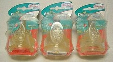 6 PAMPERS NATURAL STYLE STAGE 3 SILICONE NIPPLES FAST FLOW