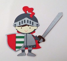 Knight Fairy Tale Die Cut Paper Doll Cardstock Piecing Scrapbook Embellishment