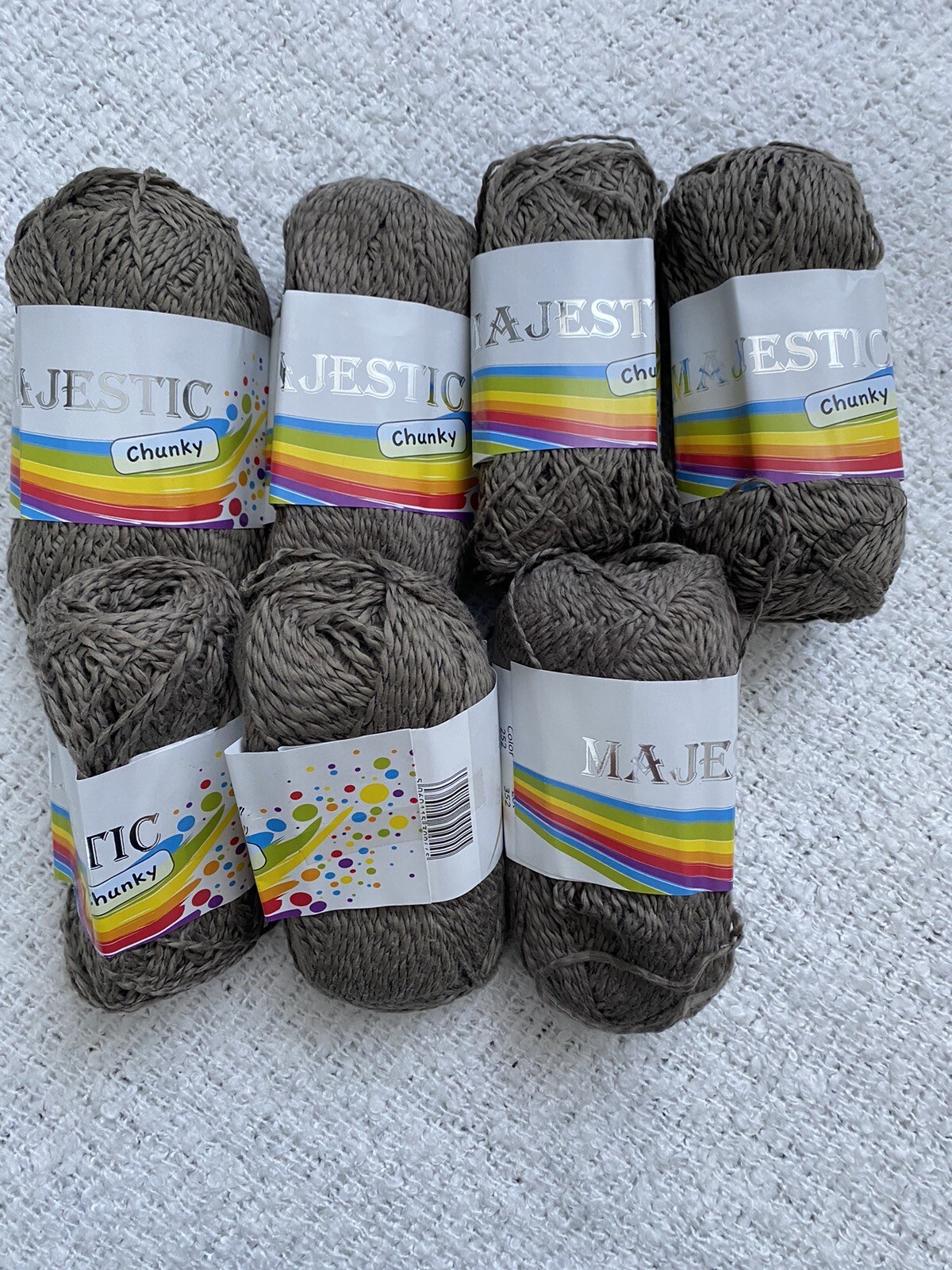 KNITTING CROCHET JOB LOT YARN 300g BUNDLE CHUNKY MAJESTIC eBay