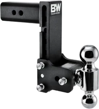 B&W Trailer Hitches Tow & Stow Adjustable Trailer Hitch Ball Mount - Fits 2.5" R