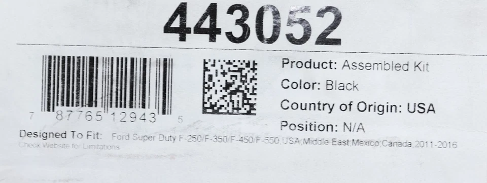NUEVO revestimiento de piso para todo clima segunda fila negro 443052 Ford F-250 F-350 doble cabina 11-16 Foto 2 de 4