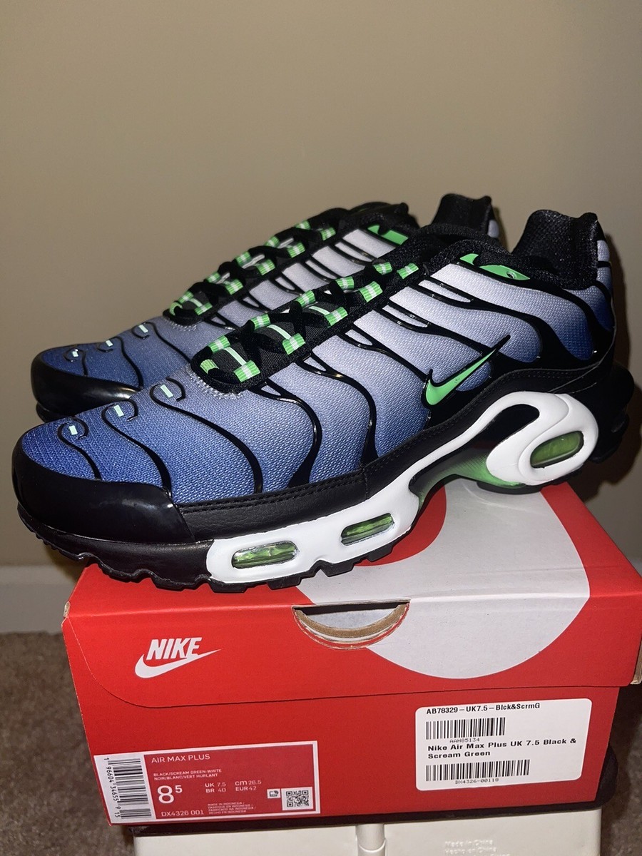 NIKE ☆ Air Max Plus Icons Black×Scream Green Nike Air Max Plus ICONS Black Scream Green sz 8.5 | eBay